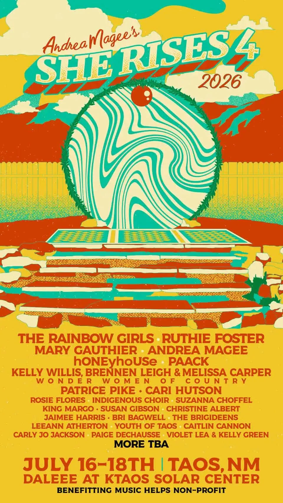 She Rises Music Festival 2026 Poster